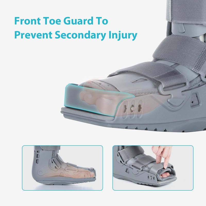 KD Walking Boot: Short Air Walker Boot for Foot and Ankle Fracture Recovery - Protective Support for Broken Foot, Sprains, and Injuries (X-Large) - Image 3